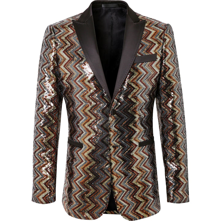 Kaufen Sie Colbert zigzag goud paillet Henk ter Horst Goud für nur 177,04 CHF bei Henk ter Horst fashion