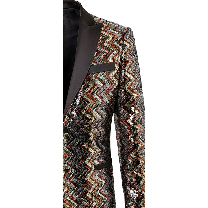 Kaufen Sie Colbert zigzag goud paillet Henk ter Horst Goud für nur 177,04 CHF bei Henk ter Horst fashion