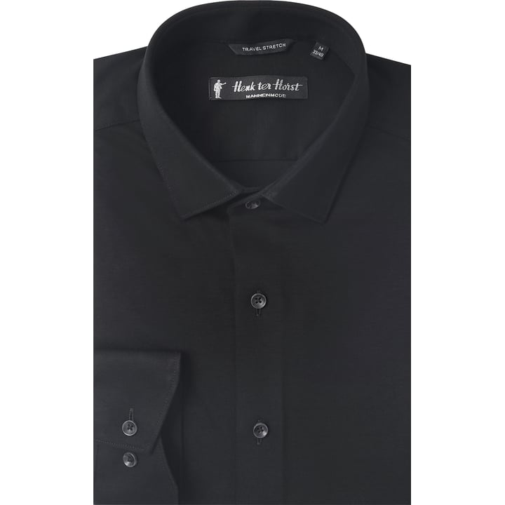 Kaufen Sie Henk ter Horst 100% katoenen travelshirt overhemd met lange mouw jersey Zwart für nur 84,65 CHF bei Henk ter Horst fashion