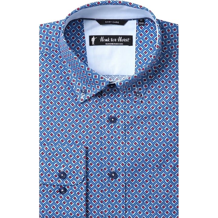 Kaufen Sie Henk ter Horst 100% katoenen overhemd met lange mouw en ruitjes in ruitjes Rood für nur 75,23 CHF bei Henk ter Horst fashion