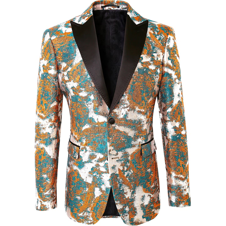 Partycolbert seersucker brokaat Henk ter Horst Blauw