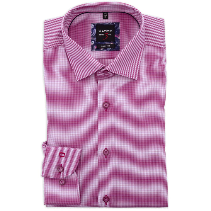 Kaufen Sie Olymp Level Five body fit overhemd zonder borstzak  Fuchsia für nur CHF 53,62 bei Henk ter Horst fashion