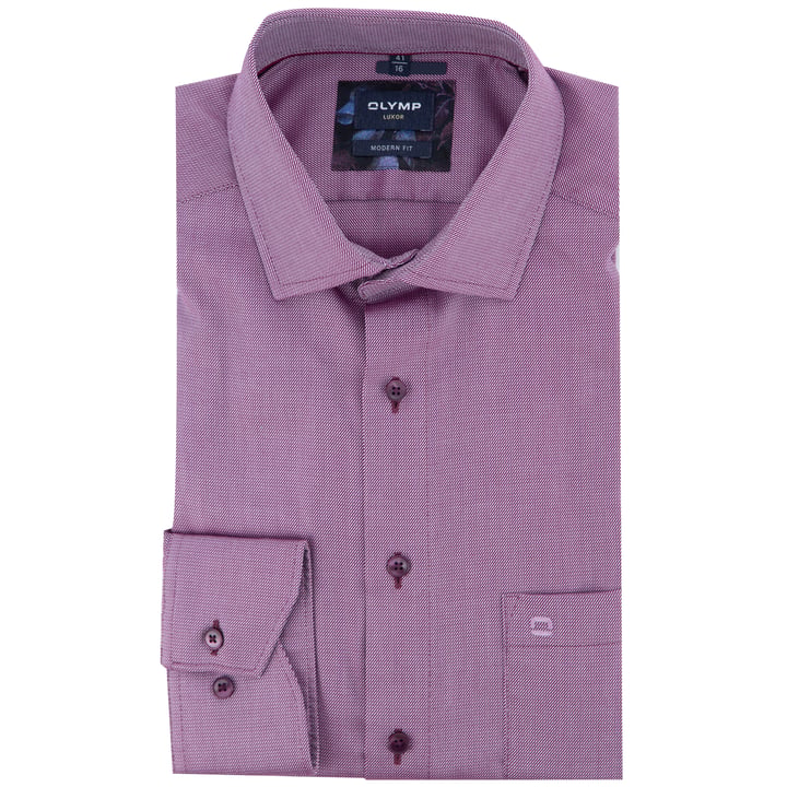 Kaufen Sie Olymp Luxor Hemd modern fit Granat für nur CHF 68,11 bei Henk ter Horst fashion