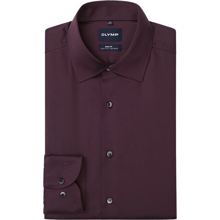 Kaufen Sie OLYMP Level Five body fit overhemd New York Kent uni chianti für nur 75,24 CHF bei Henk ter Horst fashion