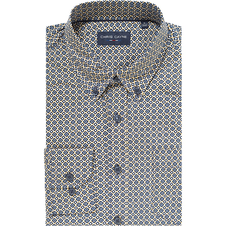 Kaufen Sie Printoverhemd LM stip in ruitje Chris Cayne Okergeel für nur 65,03 CHF bei Henk ter Horst fashion