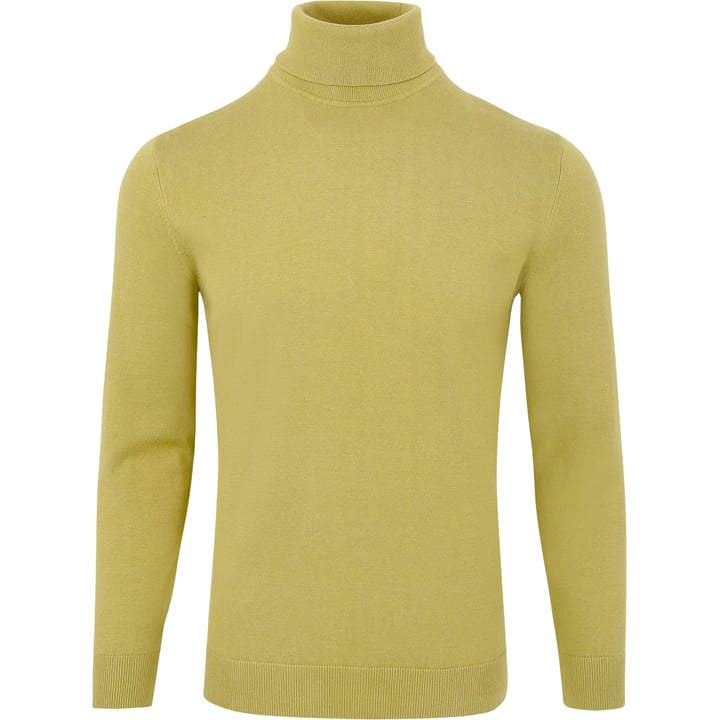 Henk ter Horst Herren Rollkragenpullover aus Feinstrick | 100% Baumwolle | Moosgrün | Casual