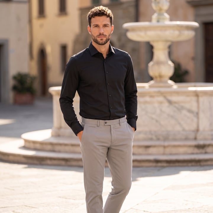 Kaufen Sie OLYMP Level Five 24/Seven  zakelijk overhemd Zwart für nur CHF 58,42 bei Henk ter Horst fashion