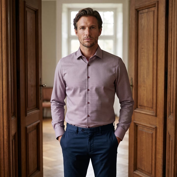 Kaufen Sie Olymp Level Five body fit overhemd met een modern kent kraag  Rood für nur CHF 77,50 bei Henk ter Horst fashion