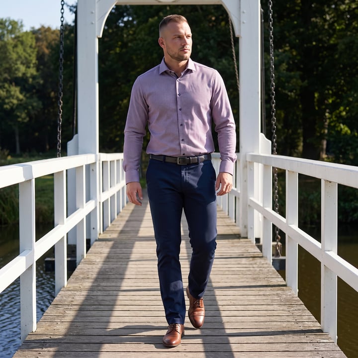 Kaufen Sie Olymp Luxor 24/Seven modern fit lange mouw overhemd Paars für nur CHF 77,75 bei Henk ter Horst fashion