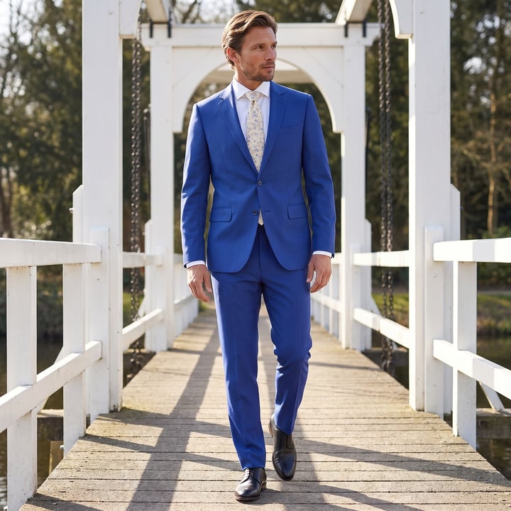 Kaufen Sie Henk ter Horst 2-teiliger Herrenanzug Königsblau für nur 176,86 CHF bei Henk ter Horst fashion
