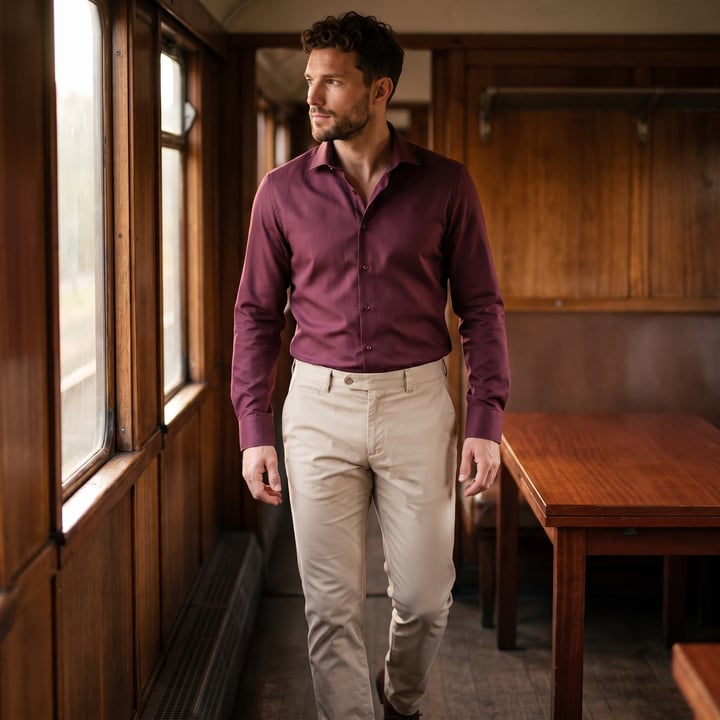 Kaufen Sie Olymp Level Five Body Fit Langarmhemd Dunkelrot für nur 73,37 CHF bei Henk ter Horst fashion