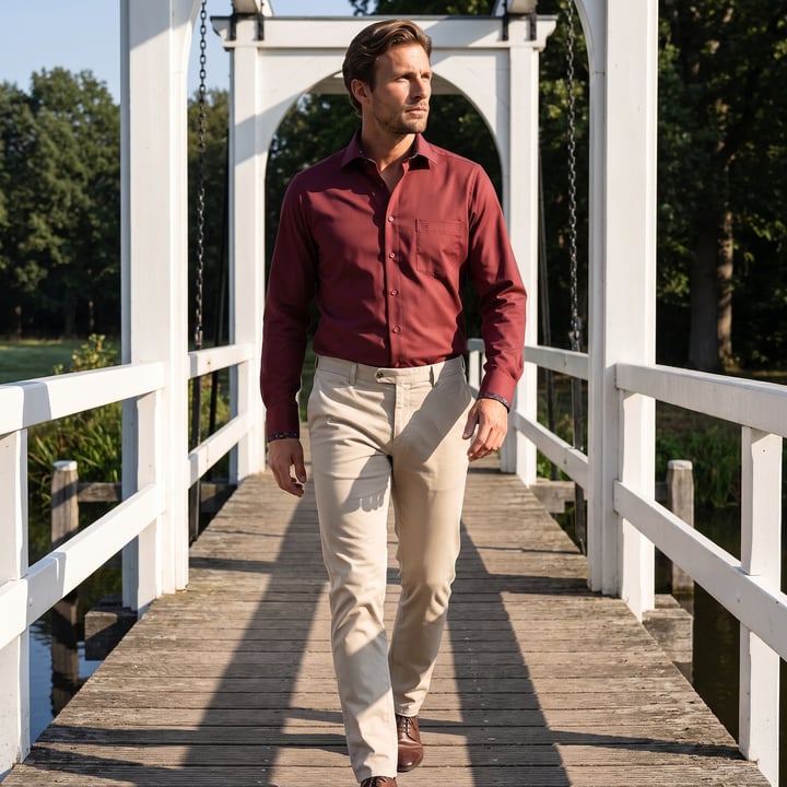 Kaufen Sie Olymp Luxor modern fit katoen overhemd lange mouw Rood für nur 74,87 CHF bei Henk ter Horst fashion