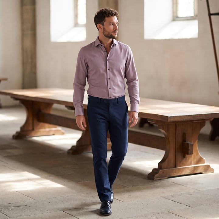 Kaufen Sie OLYMP Level Five body fit overhemd Kent uni bordeaux für nur 65,20 CHF bei Henk ter Horst fashion