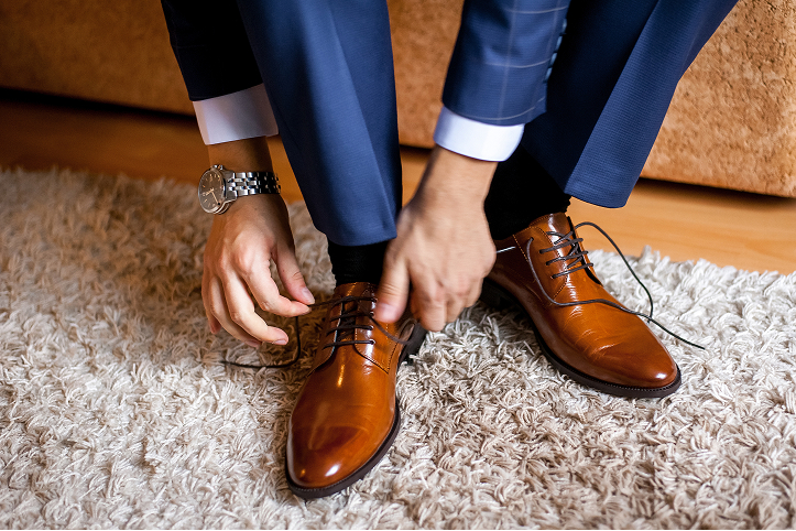 Model in suit