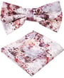 Henk ter Horst Fliege aus 100% Baumwolle mit grafischem Blumenprint Dunkelrot