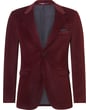 Weis Velours Velvet Sakko mit Samtrevers Bordeaux
