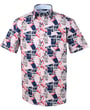 Kaufen Sie Henk ter Horst 100% katoenen printoverhemd flamingo Blauw für nur 74,98 CHF bei Henk ter Horst fashion