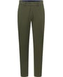 Henk ter Horst Chino Hose | Baumwolle mit Stretch | Dunkelgrün | Unifarben | Casual