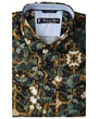 Kaufen Sie Henk ter Horst | 100% Baumwolle | Modern Fit | Langarm Hemd | tropischer Blätter-Goldprint Grün für nur  bei Henk ter Horst fashion