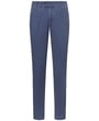 Henk ter Horst Herren Chino-Hose | Baumwoll-Stretch | Mit Bundfalte | Uni | Blau | Casual