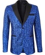 Kaufen Sie Henk ter Horst Feestcolbert pailletten structuur glanzend glitter tuxedo jacket smokingcolbert met opgesneden revers Blauw für nur 124,19 CHF bei Henk ter Horst fashion