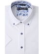 Kaufen Sie Henk ter Horst 100% katoenen business overhemd met korte mouw en contrastbeleg in de kraag Wit für nur 63,11 CHF bei Henk ter Horst fashion