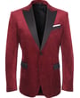 Kaufen Sie Henk ter Horst Velours Velvet Fluweel colbert met glinsterende strass steentjes Bordeaux für nur 186,36 CHF bei Henk ter Horst fashion