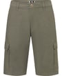 Sea Barrier Cargo-Shorts | Baumwolle mit Stretch | Grafischer Print | Pattentaschen | Olivgrün