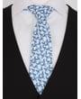 Henk ter Horst Krawatte aus 100% Baumwolle mit grafischem Wabenprint Blau
