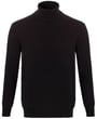 Pre End Feinstrick-Rollkragenpullover aus 100% Baumwolle Schwarz