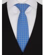 Henk ter Horst Krawatte aus 100% Baumwolle mit grafischem Blumen-Plus-Print Blau